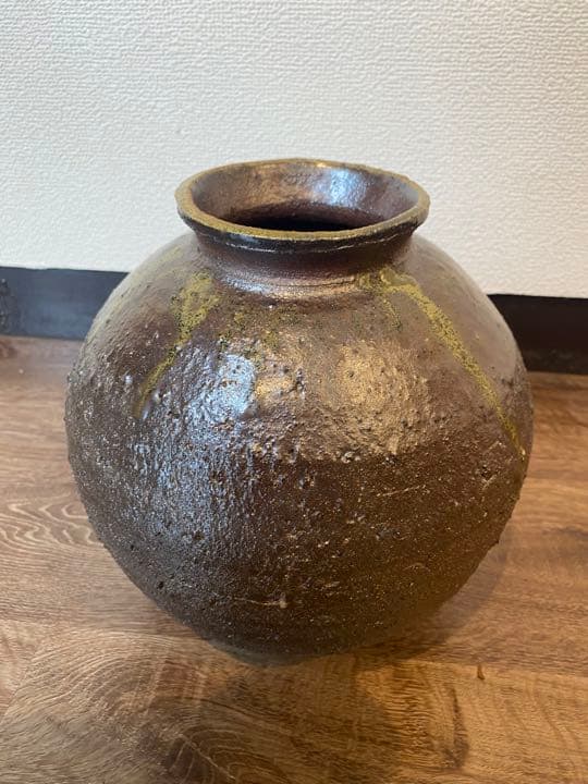 花瓶　薪窯陶器