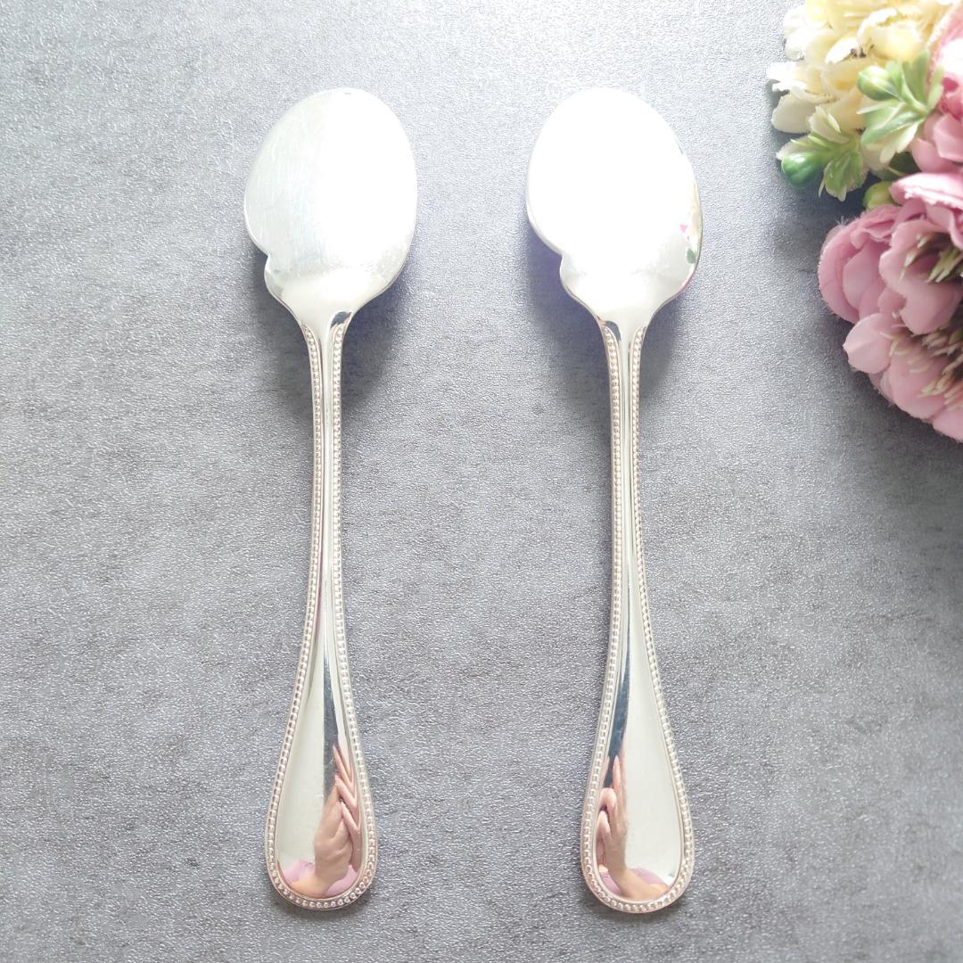 極希少 クリストフル パール ソーススプーン 2点