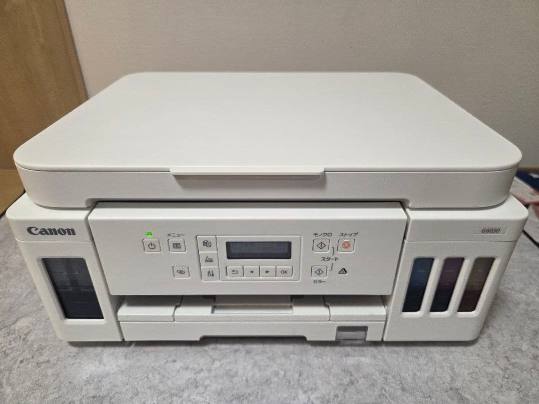 （ジャンク）Canon G6030 ホワイト プリンター ギガタンク