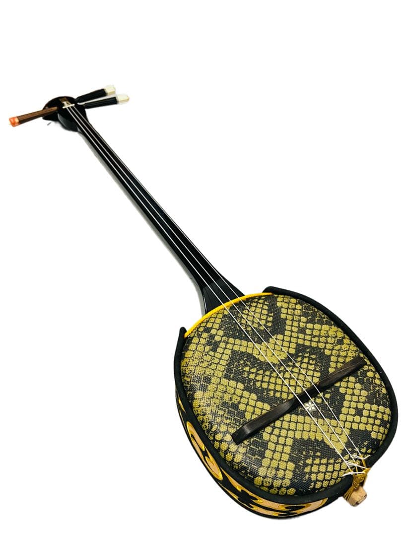 沖縄三線 人工蛇皮 ハードケース付き