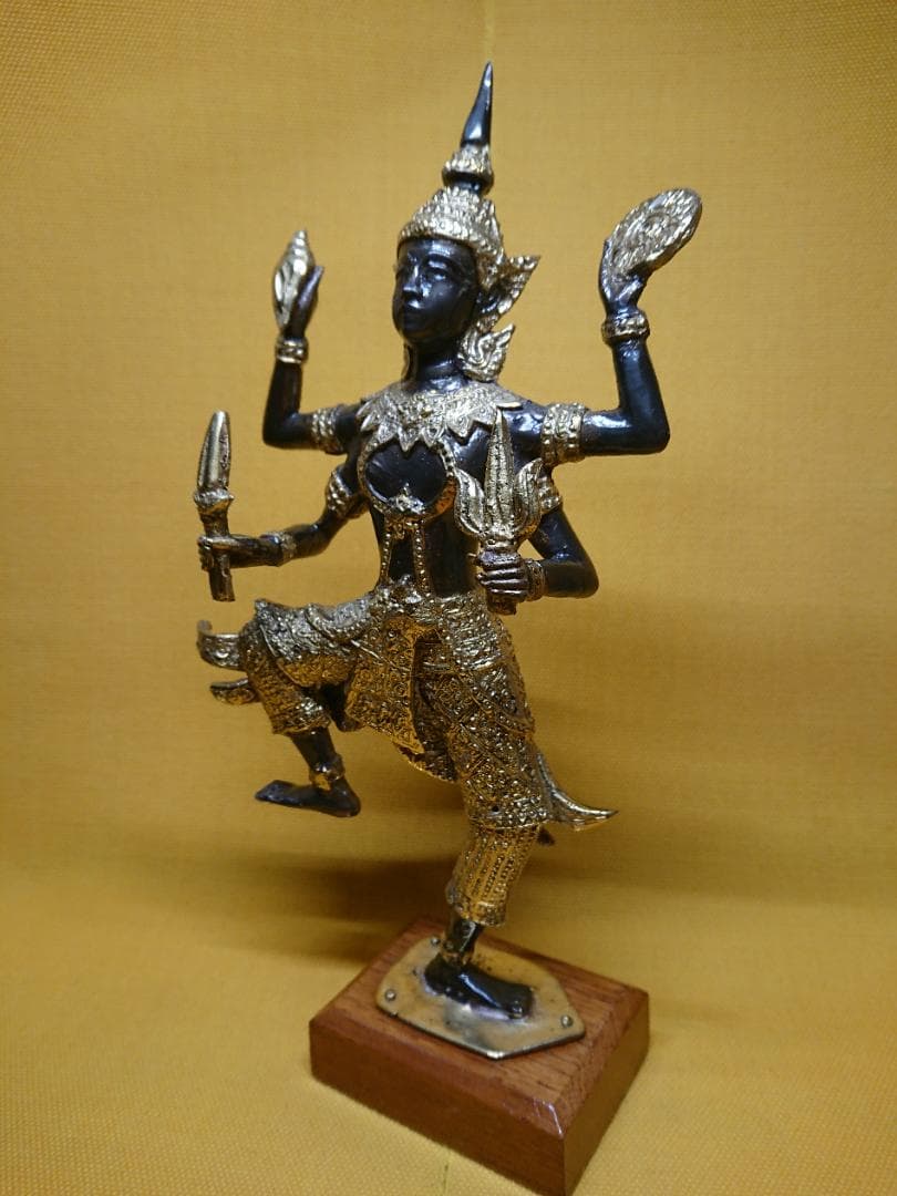 人形　神像　銅製　ブロンズ像　置物　インテリア　工芸品　美術品　A1291