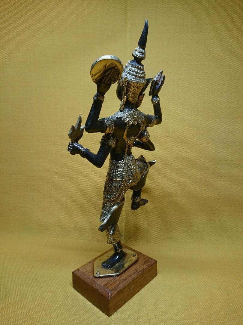 人形　神像　銅製　ブロンズ像　置物　インテリア　工芸品　美術品　A1291