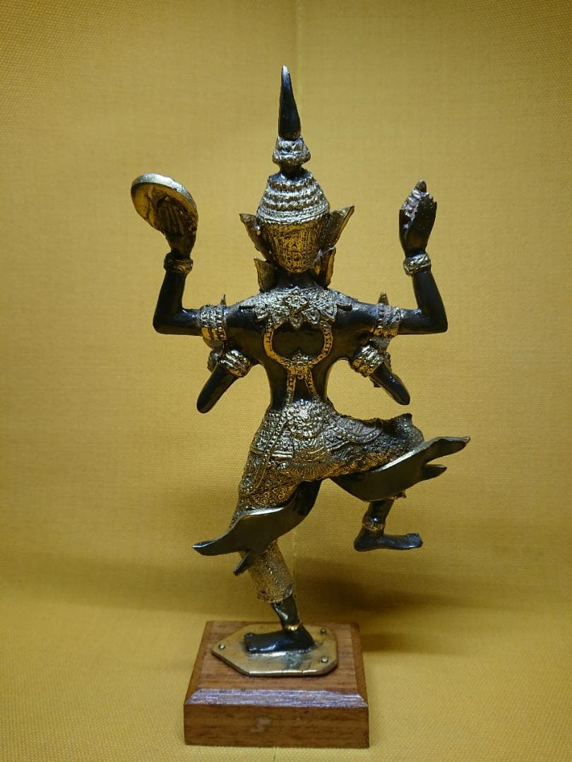人形　神像　銅製　ブロンズ像　置物　インテリア　工芸品　美術品　A1291