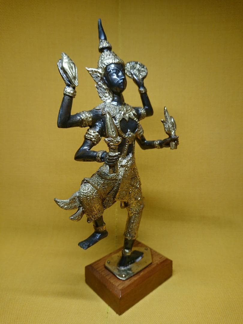 人形　神像　銅製　ブロンズ像　置物　インテリア　工芸品　美術品　A1291