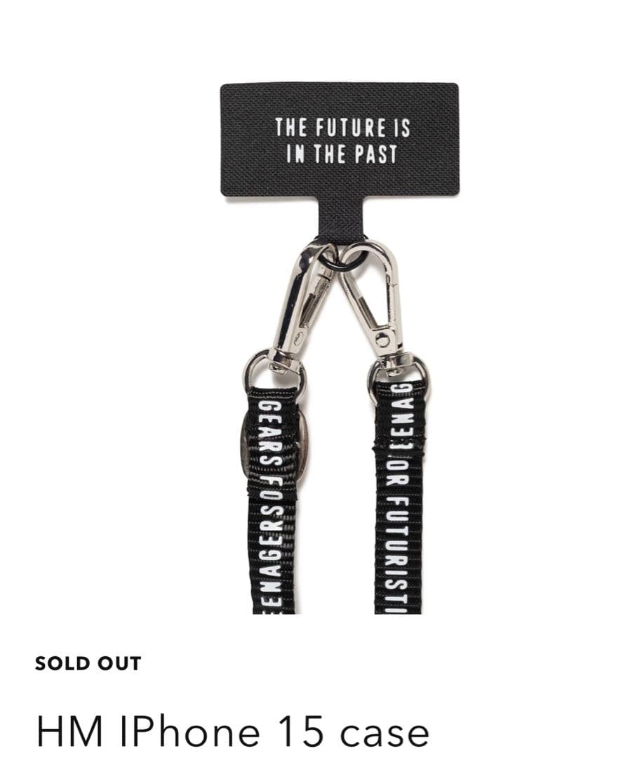 HUMAN MADE HM IPhone 15 case ストラップホルダー
