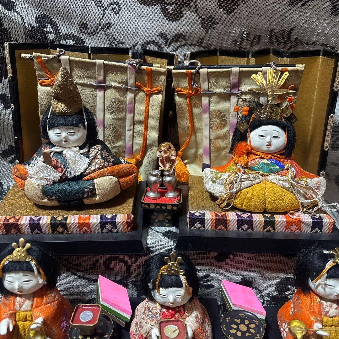 お値下げ 木目込み雛人形 豆雛