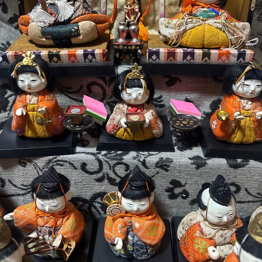 お値下げ 木目込み雛人形 豆雛