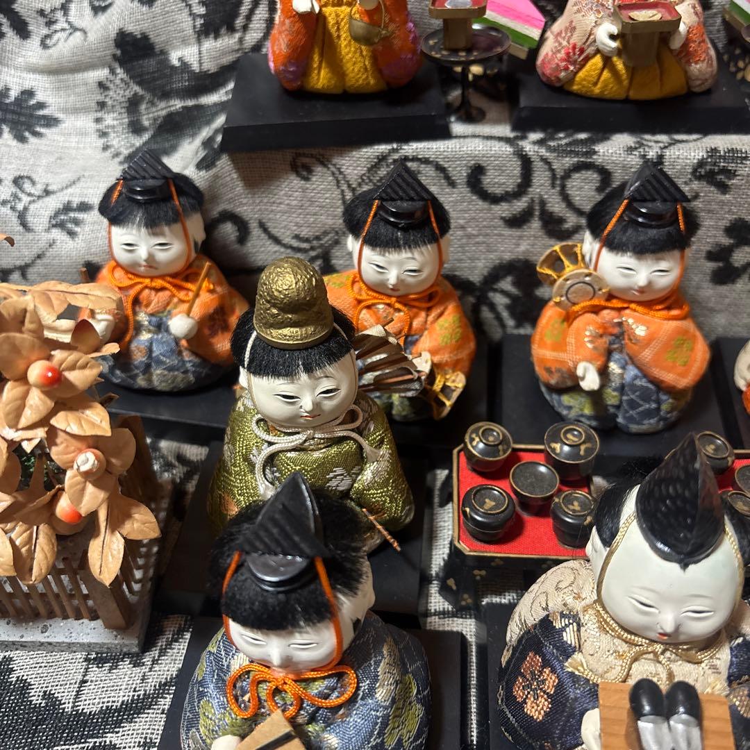 お値下げ 木目込み雛人形 豆雛