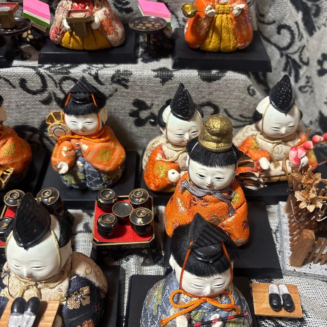 お値下げ 木目込み雛人形 豆雛
