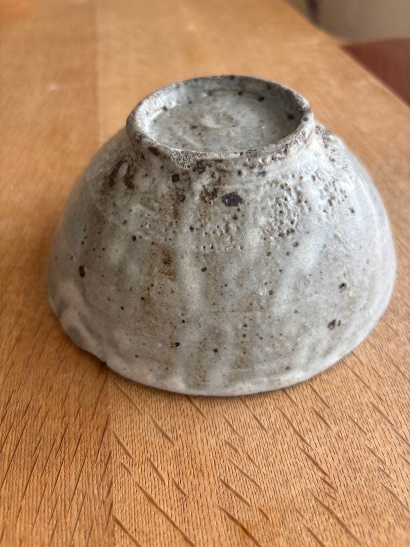 小野哲平　クロス　茶碗　13.5センチ カケあり