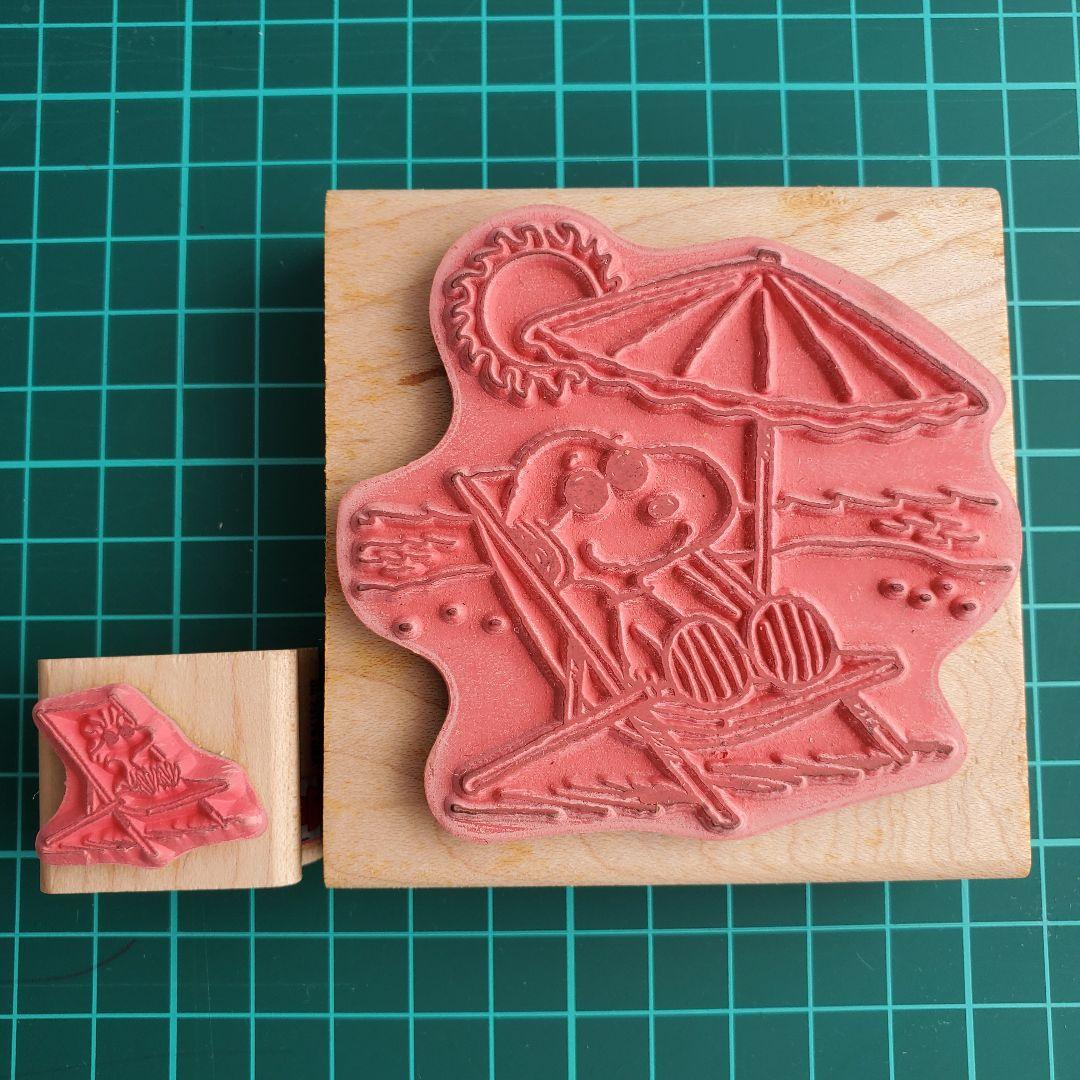 スヌーピー　スタンプ　アメリカ製　ビーチ　海岸　海水浴　プール　ハワイ　リゾート