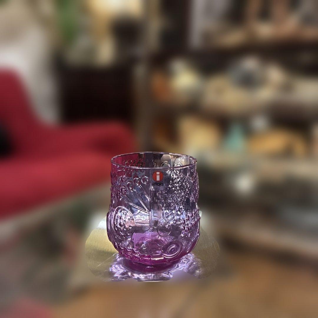 新品販売終了廃盤新品イッタラフルッタアメジスト&美品クリアタンブラーペアセット