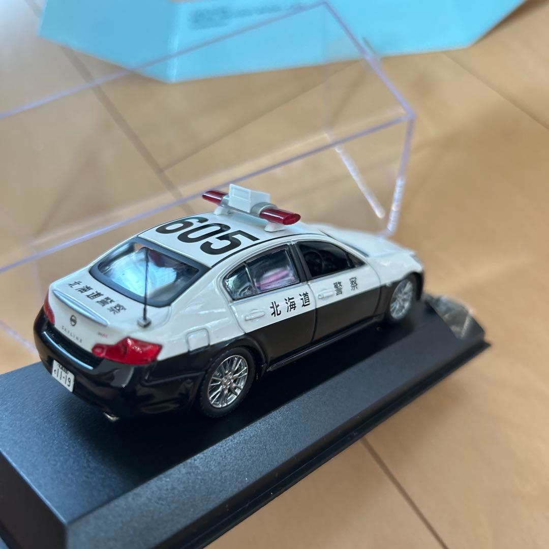 【即購入ok!!】 1/43 日産 スカイライン 北海道警察交通部交通機動隊車両