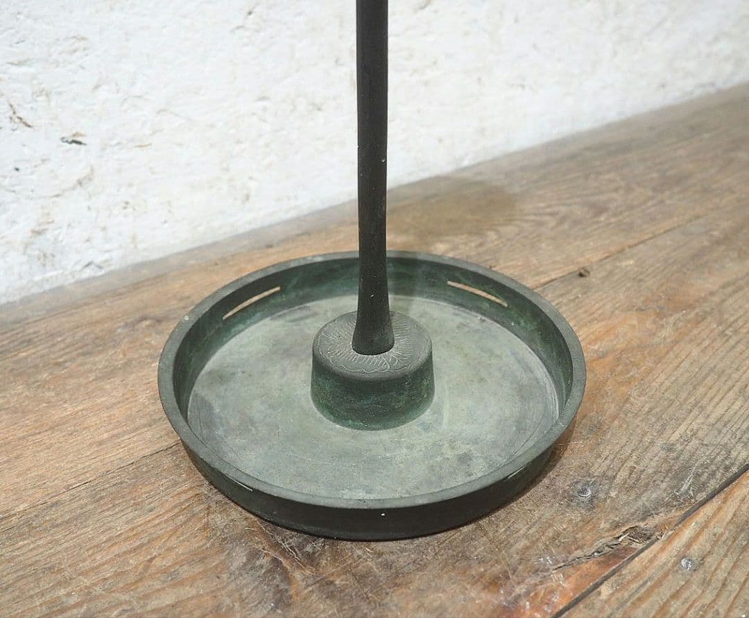 1520 アンティーク　銅製の燭台　キャンドルスタンド　蝋燭立て　レトロ　仏器