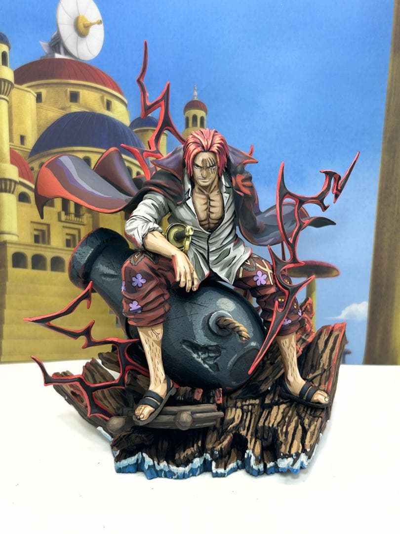 シャンクス　フィギュア　リペイント　ワンピース　　二次元彩色