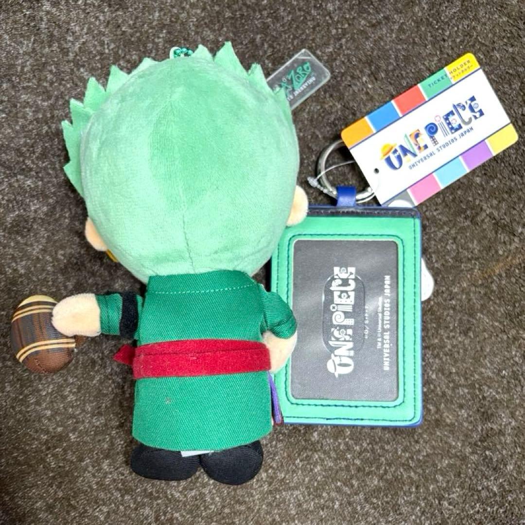 USJ　ワンピース　ゾロ　ぬいぐるみキーチェーン　パスケース