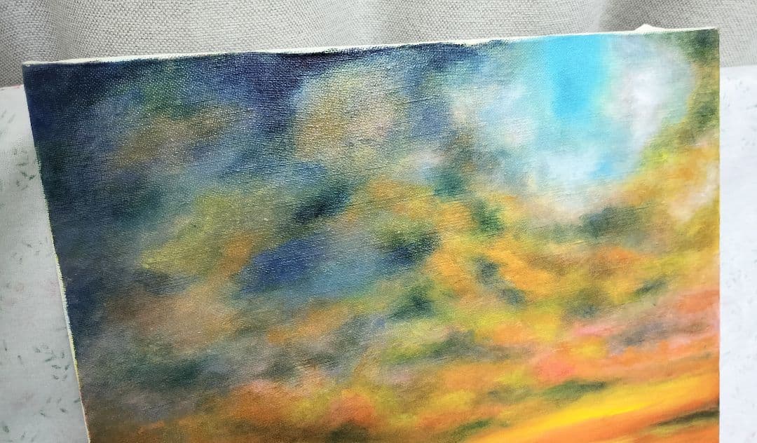 ◇油彩画 夕景 F8