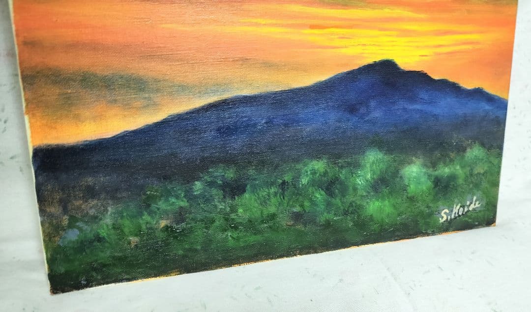 ◇油彩画 夕景 F8