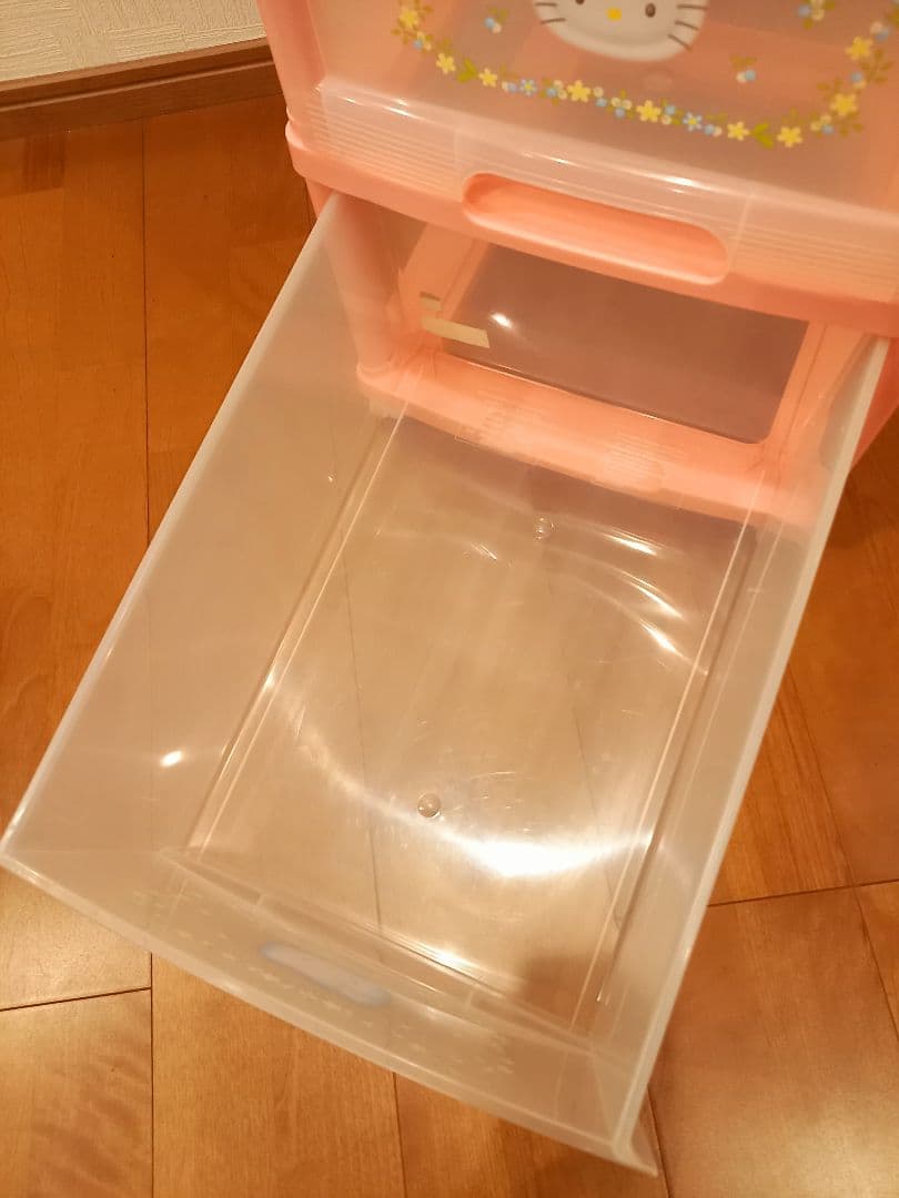 ハローキティ 衣装ケース　収納ボックス　4段引き出し　チェスト ブルーベリー