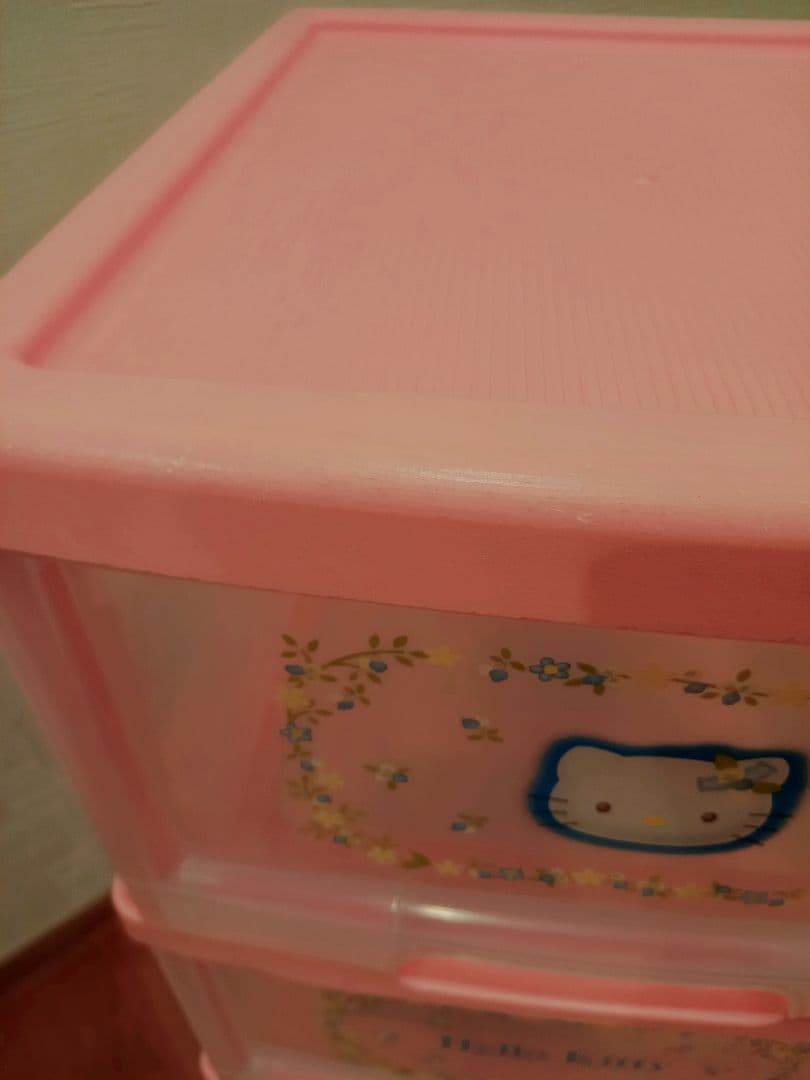ハローキティ 衣装ケース　収納ボックス　4段引き出し　チェスト ブルーベリー