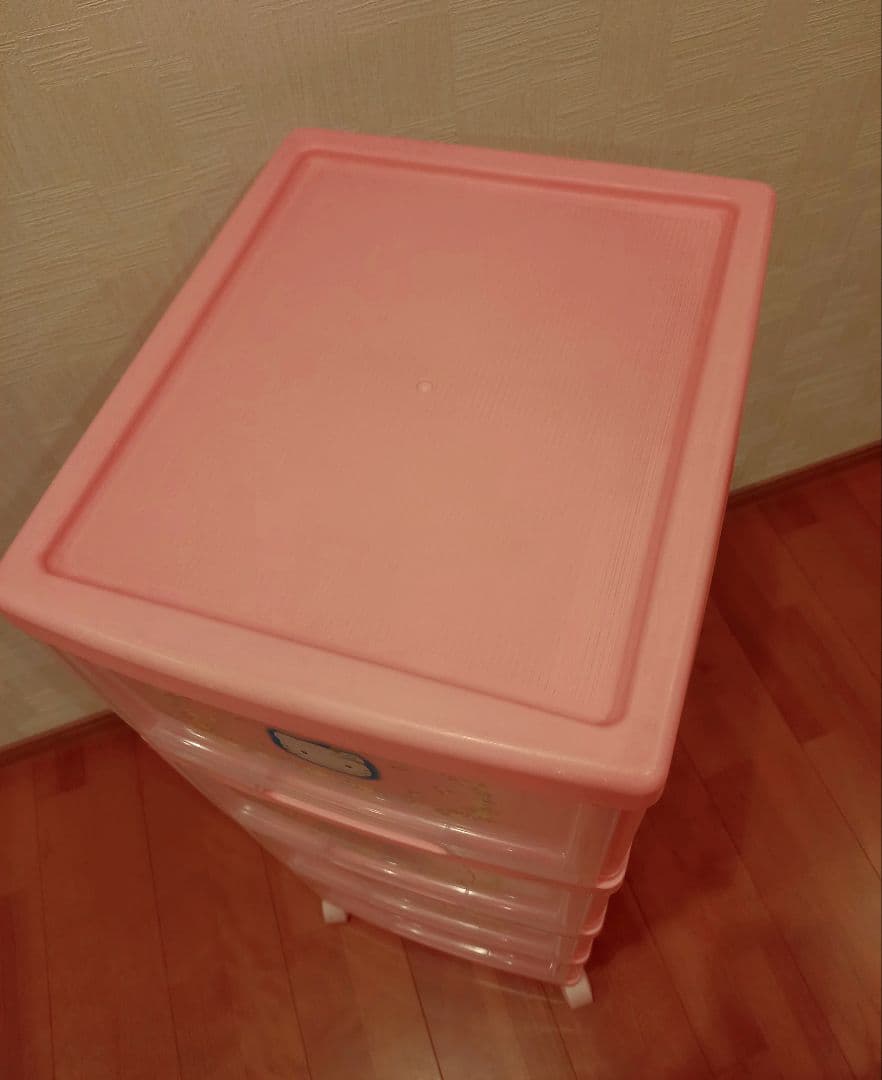 ハローキティ 衣装ケース　収納ボックス　4段引き出し　チェスト ブルーベリー