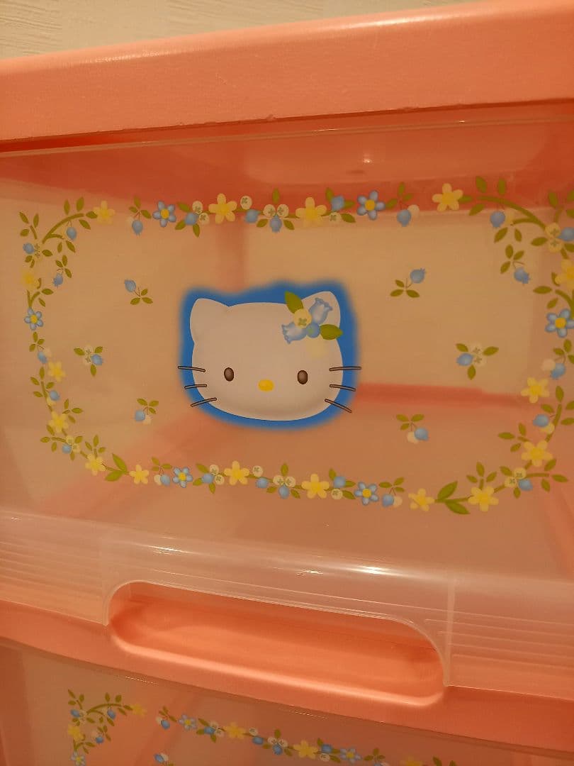 ハローキティ 衣装ケース　収納ボックス　4段引き出し　チェスト ブルーベリー