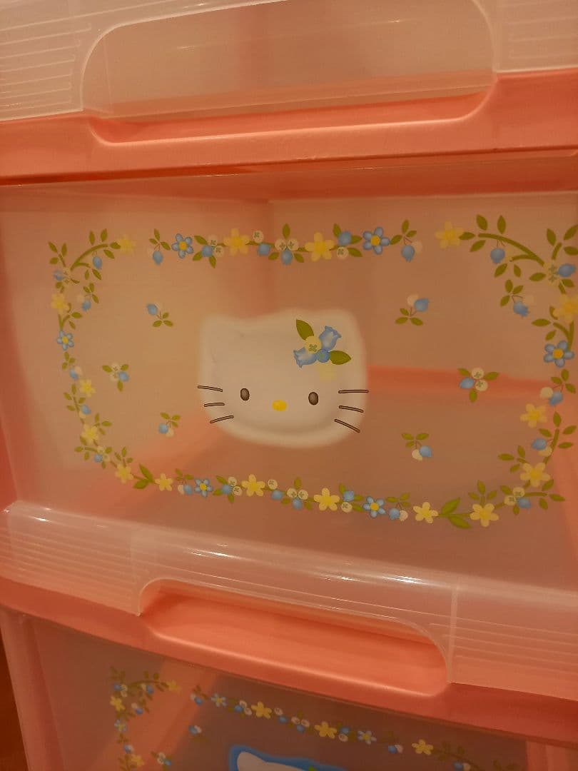 ハローキティ 衣装ケース　収納ボックス　4段引き出し　チェスト ブルーベリー