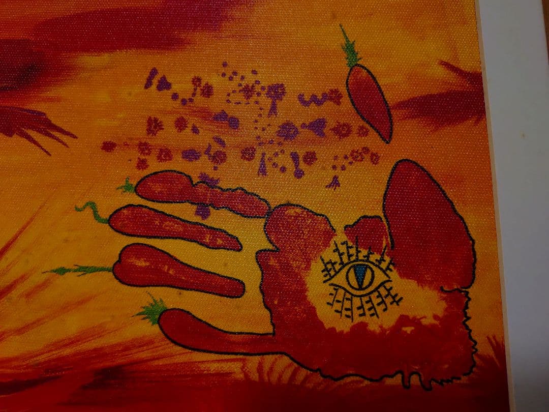 稀少 ユリゲラー 開運絵画 サイン入り 複製画