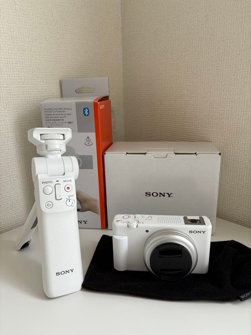 sony zv-1f コンパクトデジタルカメラ ホワイト SDカード付き