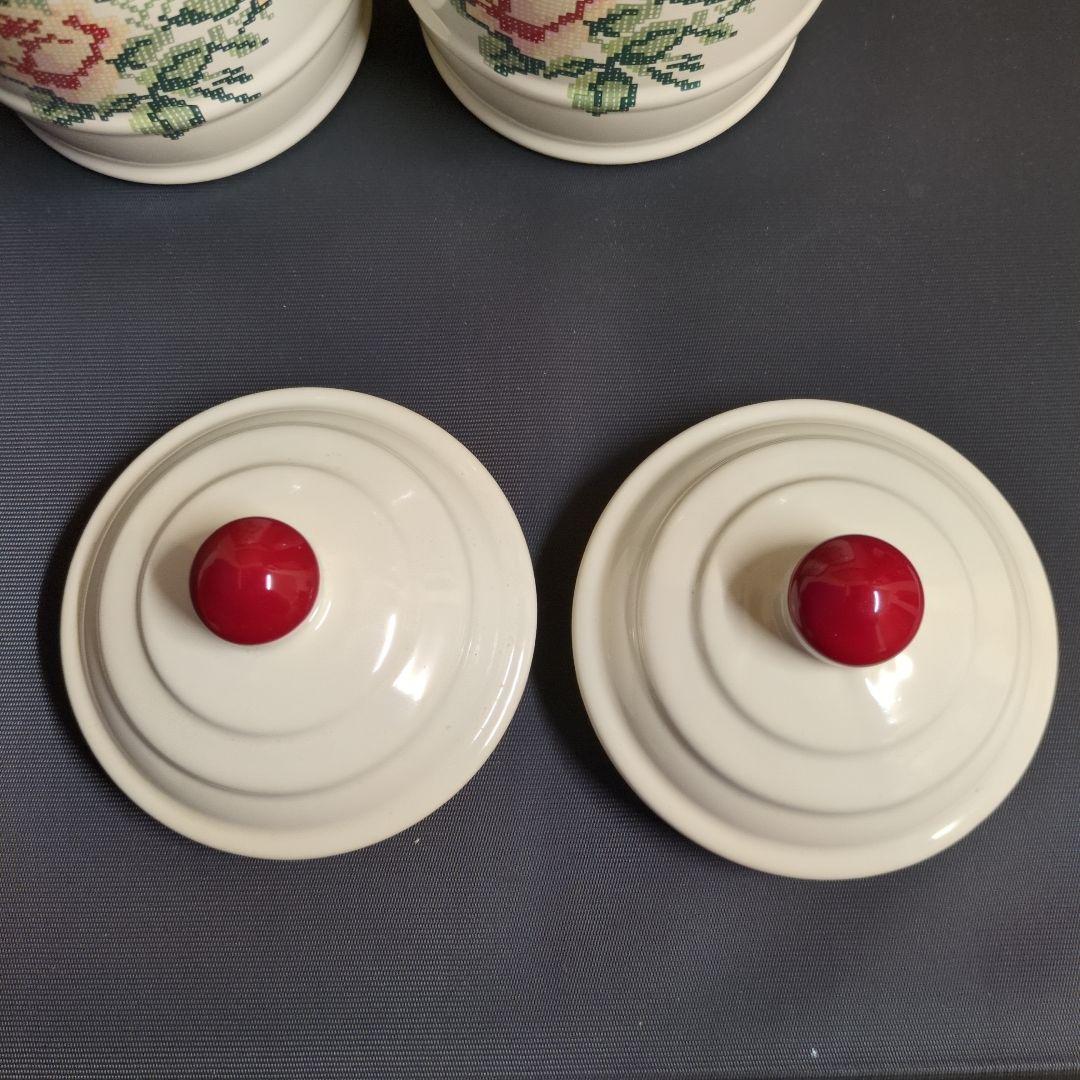 イマン エミリー ホーロー樽型キャニスターMサイズ ２個組