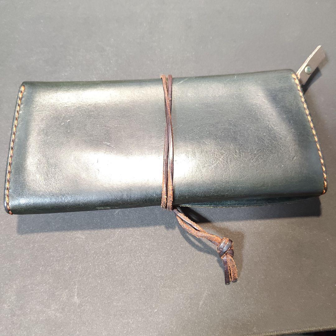 Lazy Follow プエブロ ブルー レザー長財布