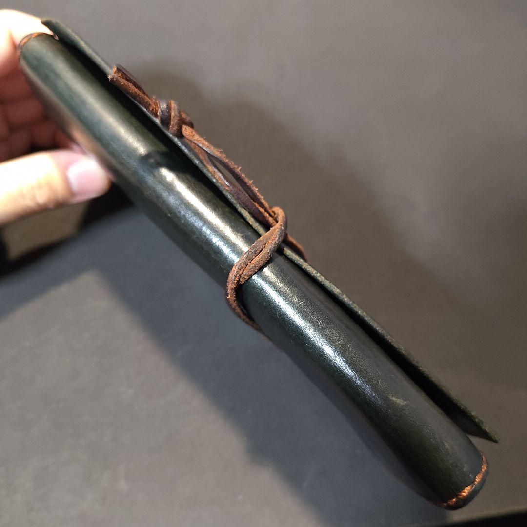 Lazy Follow プエブロ ブルー レザー長財布