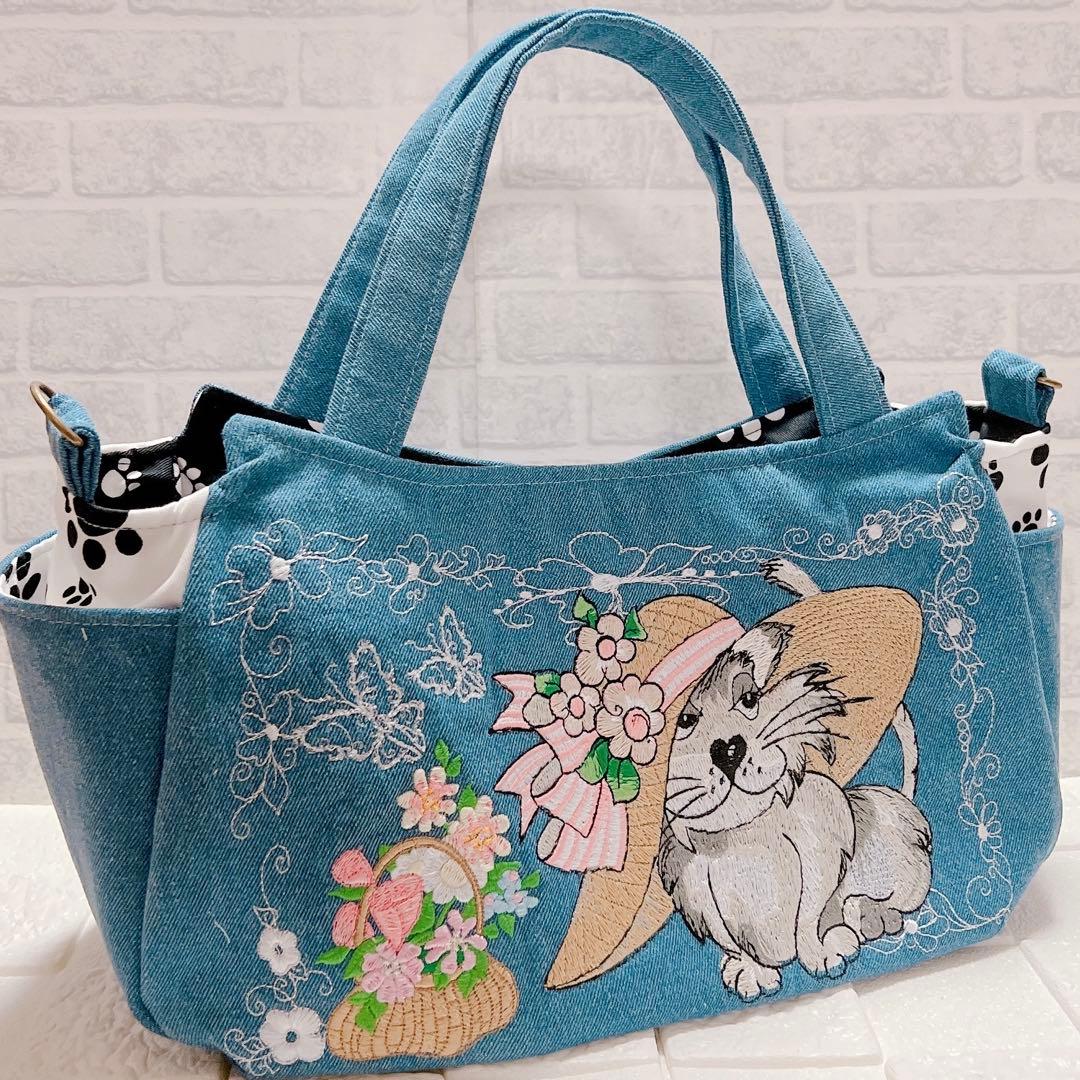 専用ページ ロラライハリス 刺繍 チューリップ型バッグ