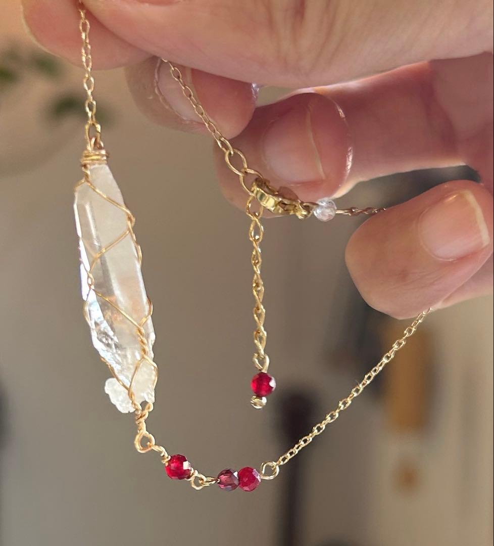 レムリアンシード　原石　女神の炎　ブレスレット