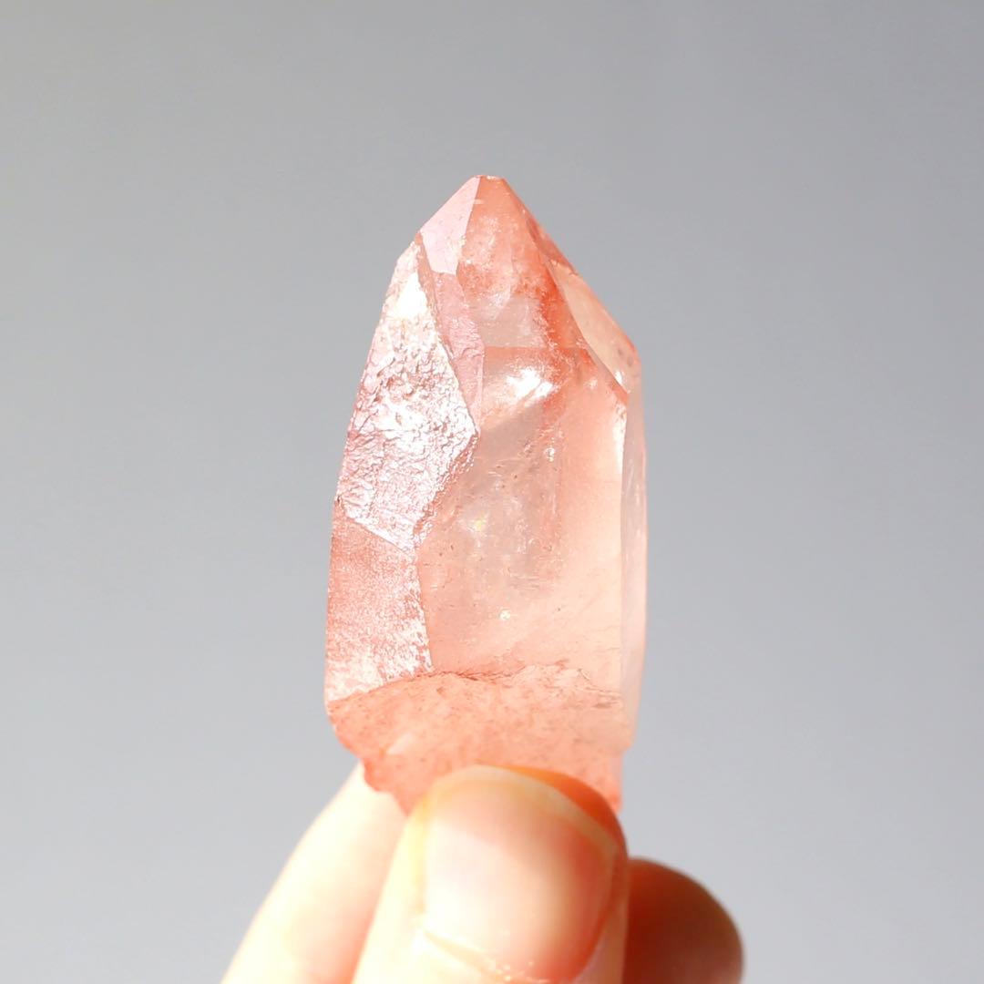 ツイン ディープピンクレムリアンシード 天然石 水晶 鉱物 一点物 クォーツ