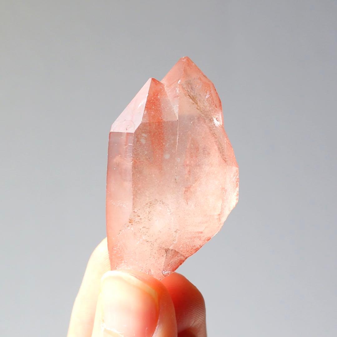 ツイン ディープピンクレムリアンシード 天然石 水晶 鉱物 一点物 クォーツ