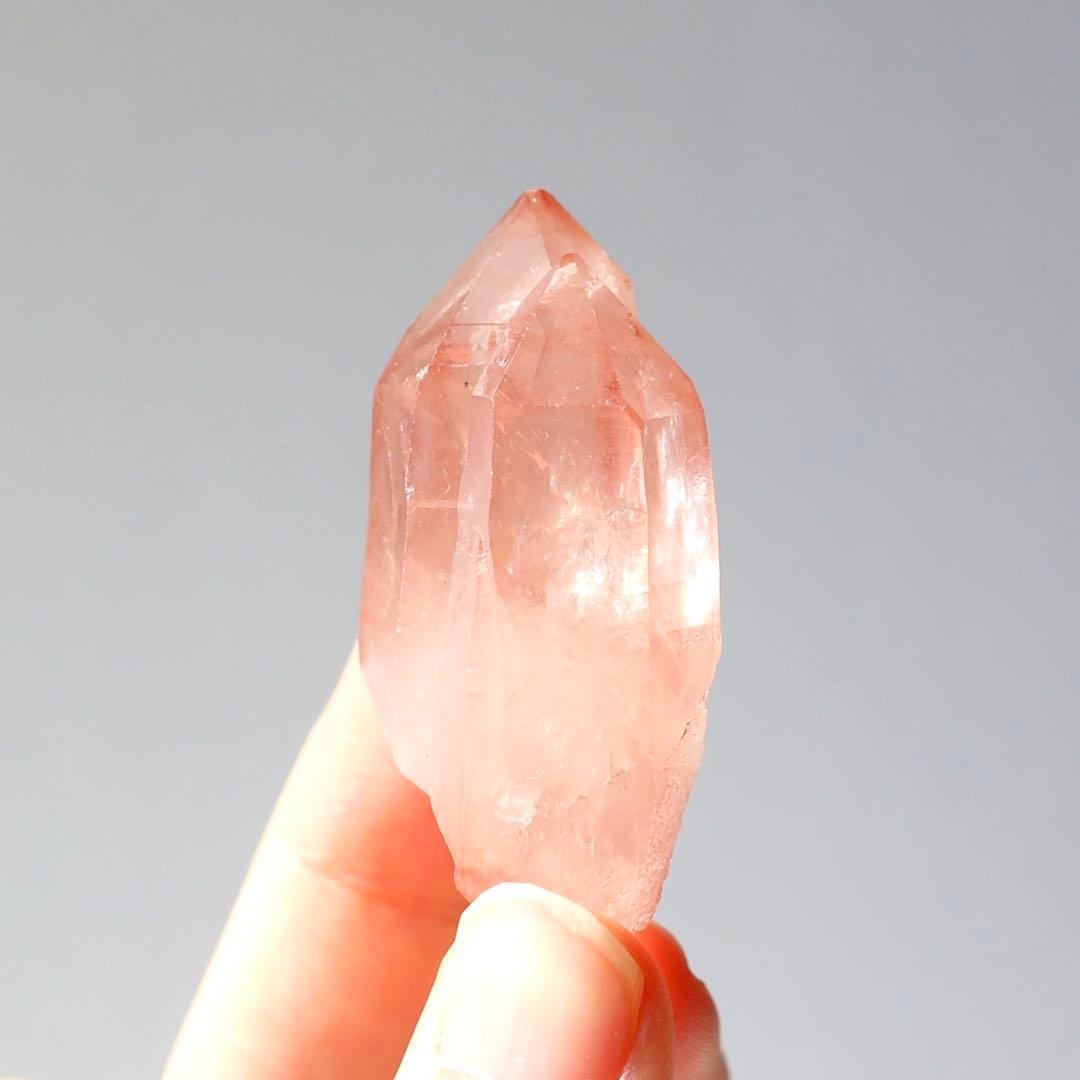 ツイン ディープピンクレムリアンシード 天然石 水晶 鉱物 一点物 クォーツ