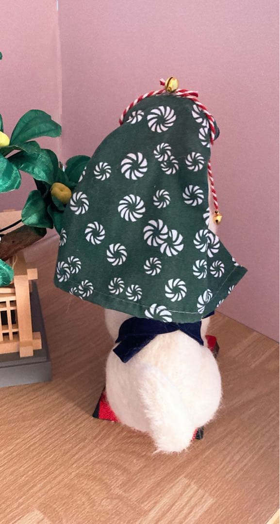 羊毛フェルト　獅子舞犬　柴犬　ハンドメイド