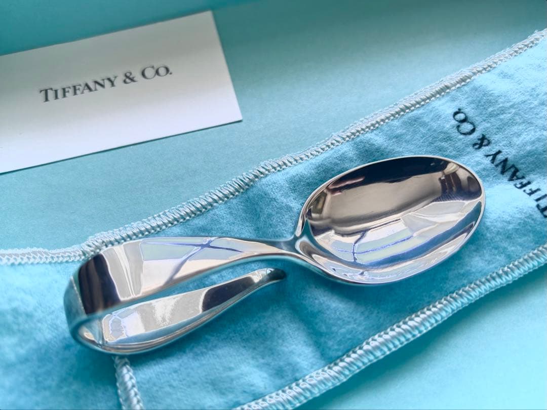 純銀　ティファニー　Tiffany & Co. ベビースプーン　布袋