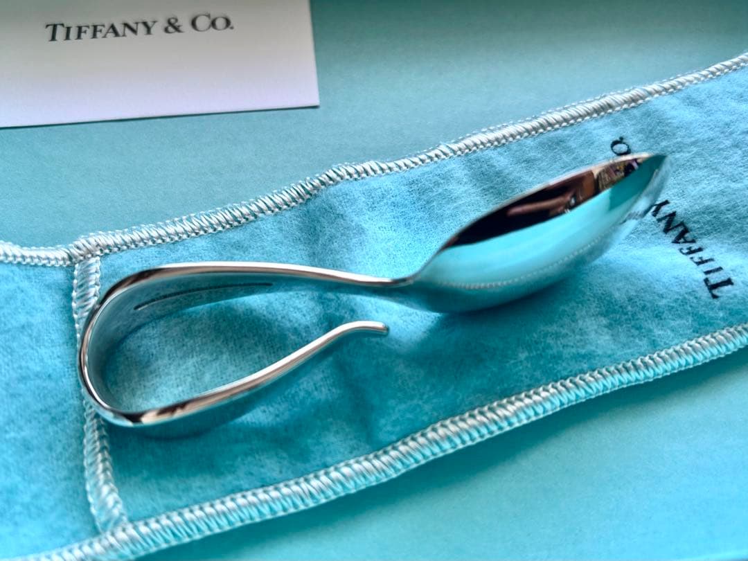 純銀　ティファニー　Tiffany & Co. ベビースプーン　布袋