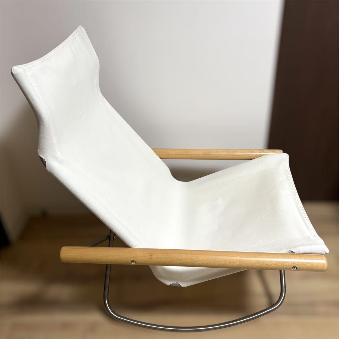 最終値下げ nychair x ニーチェア ロッキング　ナチュラル／ホワイト