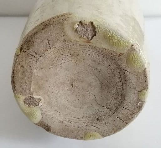 切込三彩　花器