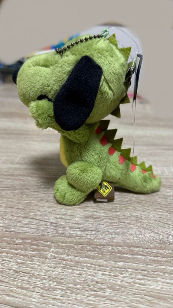 【タグ付】貴重　USJ 15周年 ジュラシックパークコラボスヌーピーキーホルダー