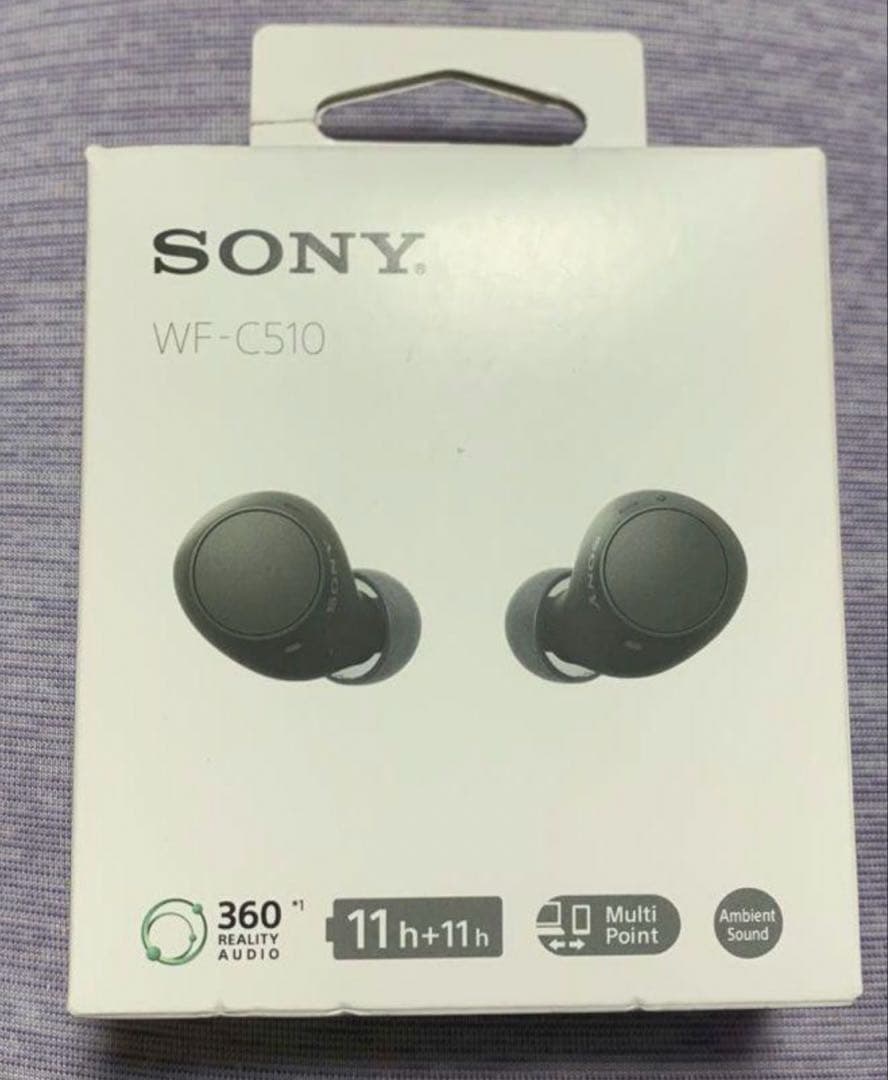 【新品】最終値下げ！SONY WF‐C510 ブラック イヤホン 大人気