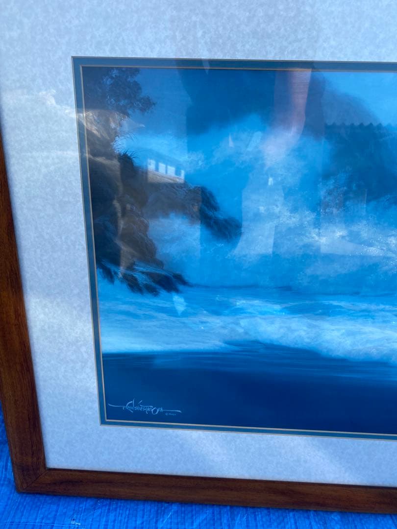 ロイ.ゴンザレス.タボラ　ハワイ　 絵画 真作 風景画 アート 美術品　ハワイ海