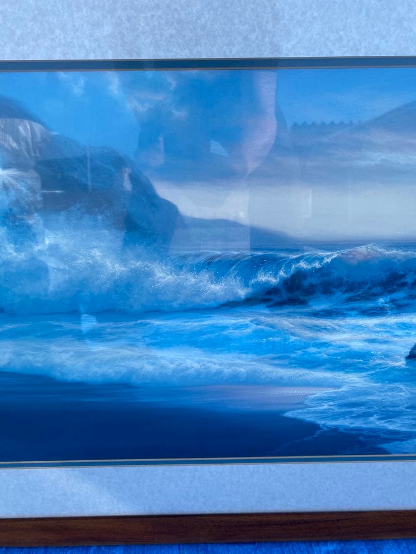 ロイ.ゴンザレス.タボラ　ハワイ　 絵画 真作 風景画 アート 美術品　ハワイ海