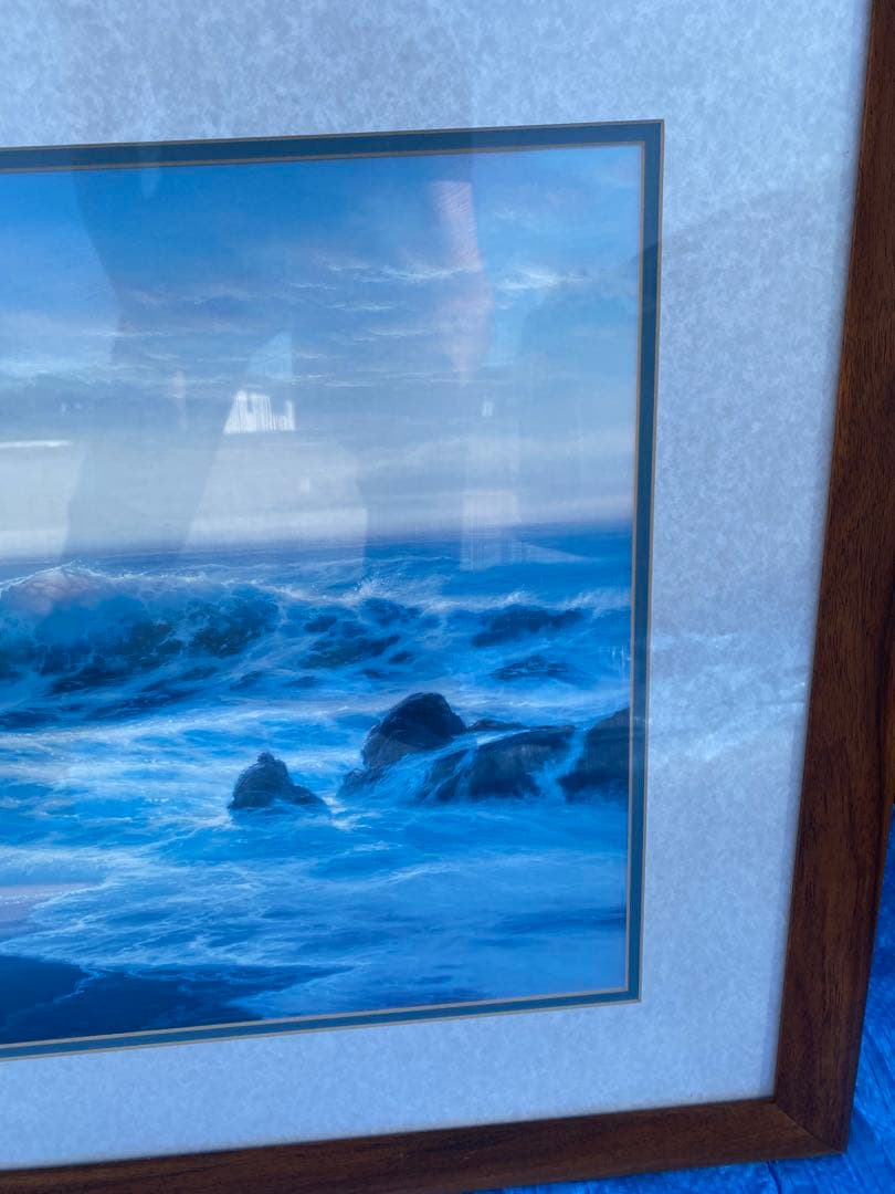 ロイ.ゴンザレス.タボラ　ハワイ　 絵画 真作 風景画 アート 美術品　ハワイ海