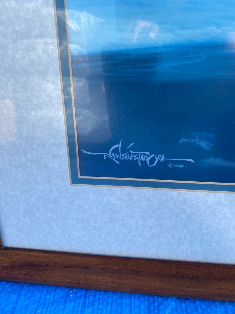 ロイ.ゴンザレス.タボラ　ハワイ　 絵画 真作 風景画 アート 美術品　ハワイ海