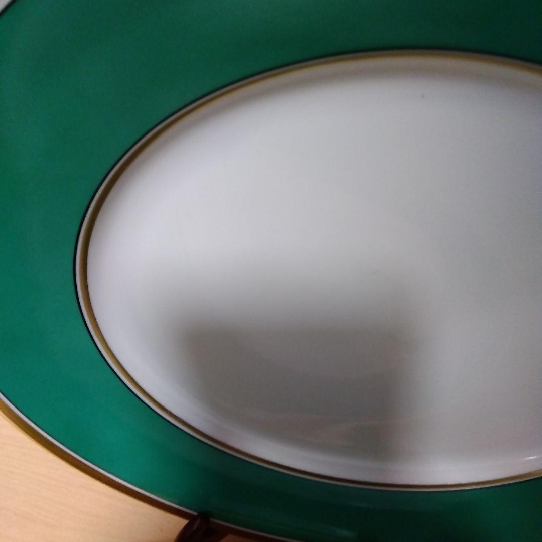 未使用品 Richard Ginori ジノリ インペログリーン　25cm ペア