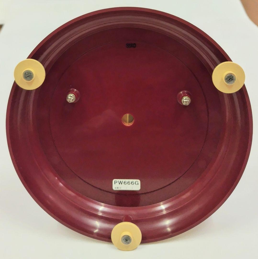 セイコー クオーツ 飾り振り子付きレトロ置き時計